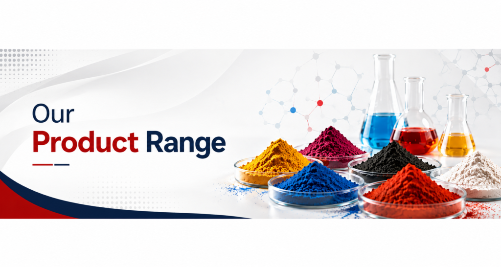 Vibrant Dye & Chem is a trusted industrial pigments manufacturer serving plastics, paints, printing inks, paper inks, agrochemicals, seed coating, wood coatings, leather, rubber, construction, cosmetics and consumer applications.