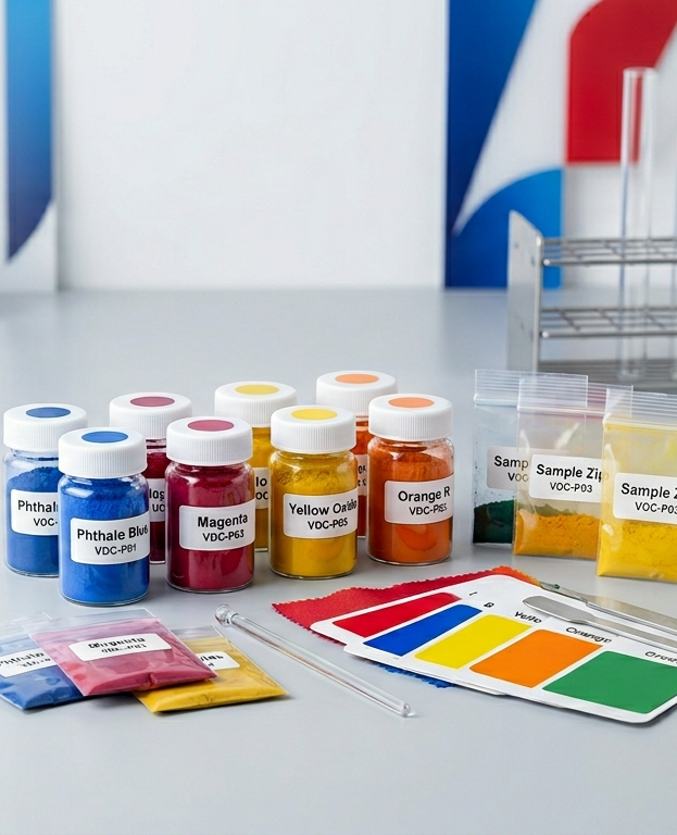 Vibrant Dye & Chem is a trusted industrial pigments manufacturer serving plastics, paints, printing inks, paper inks, agrochemicals, seed coating, wood coatings, leather, rubber, construction, cosmetics and consumer applications.